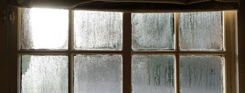 Condensation on windowpanes